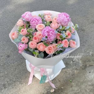 Bó hoa Peony