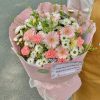 bó hoa garden tone hồng nhẹ nhàng