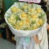 giỏ hoa tone vàng