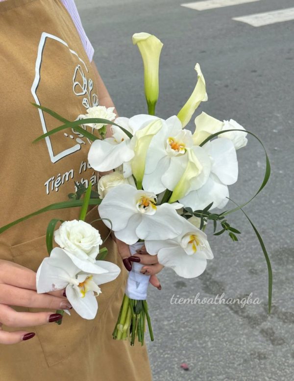 bó hoa cưới Rum nhập khẩu