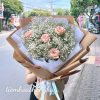 bó hoa bi mix hoa hồng