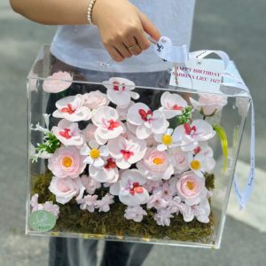 Hộp vali hoa sáp thơm