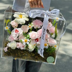 Hộp vali hoa sáp thơm