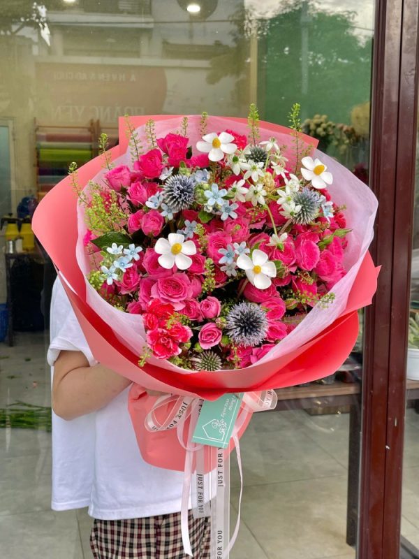bó hoa hồng chùm sophia