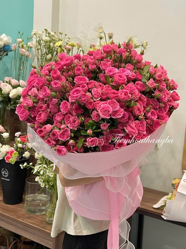 bó hoa hồng chùm sophia