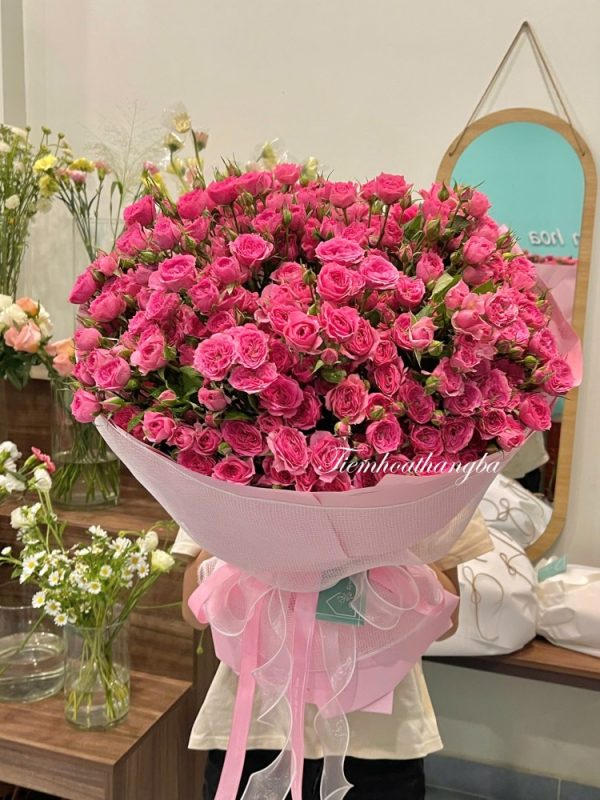 bó hoa hồng chùm sophia